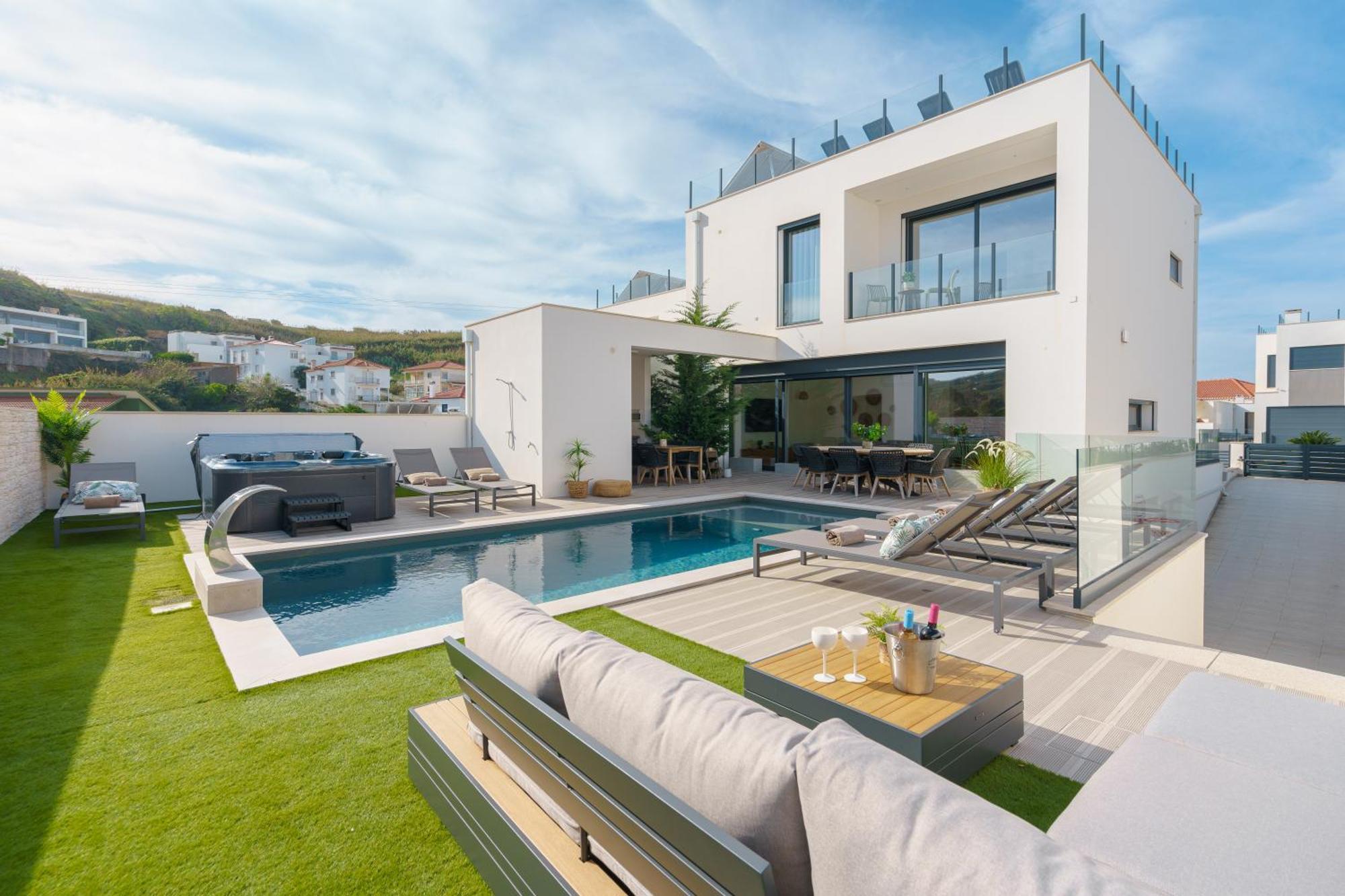Paradise Villa, Luxury Villa Near The Beach Ribamar  Exteriör bild